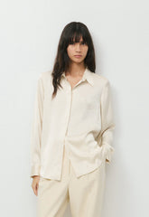 Baker Satin Shirt - SEASIDE CREAM