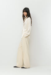 Baker Satin Shirt - SEASIDE CREAM