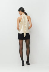 Fallaway Satin Top - SEASIDE CREAM