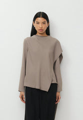 Loretto Blouse - IRON TAUPE