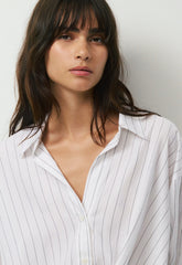 Portofino Shirt - HNDSN STRP WT/ADMIRAL