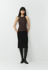 Earnshaw Halter Top - CruiseLinen™ - RICH MOCHA BROWN