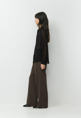 Baker Silk Shirt - BLACK
