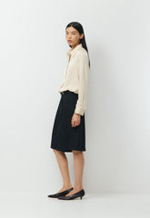 Vantage Satin Blouse - SEASIDE CREAM
