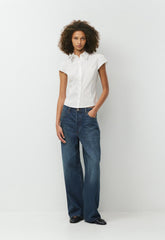 Fanciful Poplin Shirt - BRIGHT WHITE