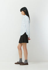 Bookish Oxford Shirt - WHITE/ VILLA BLUE