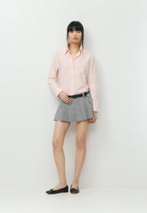 Bookish Oxford Shirt - CHMBRY CRYSTAL PINK