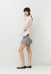 Bookish Oxford Shirt - CHMBRY CRYSTAL PINK