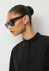 District Poplin Shirt - BLACK