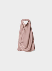 Audience Satin Halter Top - DUSTY MAUVE