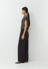 Nominee Satin Blouse - CACAO NB BRWN/SSD CRM