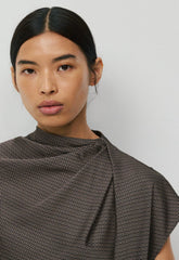 Nominee Satin Blouse - CACAO NB BRWN/SSD CRM