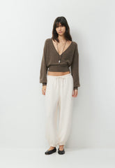 SoftSpoke™ Dear Wrap Sweater - HEATHER DARK CHOCOLATE