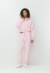 Cozy Sweatfleece Boyfriend Boxy Zip Hoodie - MAGNOLIA