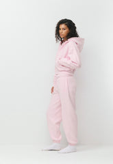 Cozy Sweatfleece Boyfriend Boxy Zip Hoodie - MAGNOLIA