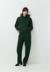 Cozy Sweatfleece Perfect Hoodie - FIGTREE GREEN