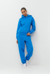 Cozy Sweatfleece Perfect Hoodie - LAZULI BLUE