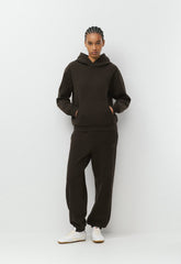 Cozy Sweatfleece Perfect Hoodie - CACAO NIB BROWN