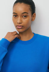 Cozy Sweatfleece Perfect Crew Sweatshirt - LAZULI BLUE