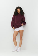 Cozy Sweatfleece Mega Raglan™ Hoodie - GALA PLUM