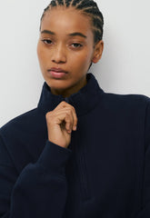 Cozy Sweatfleece Boyfriend 1/2 Zip - ADMIRAL NAVY