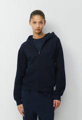 Cozy Sweatfleece Perfect Zip Hoodie - ADMIRAL NAVY