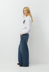 Cozy Sweatfleece Perfect Crew Sweatshirt - H. CLD WHTE/ADMIRAL