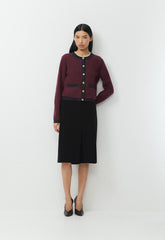 Approach Cardigan - Wonder Yarn - GL PLM/DK NGHT NVY