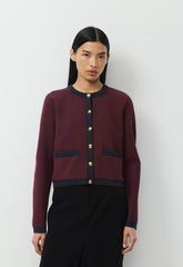 Approach Cardigan - Wonder Yarn - GL PLM/DK NGHT NVY