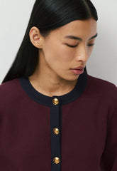 Approach Cardigan - Wonder Yarn - GL PLM/DK NGHT NVY