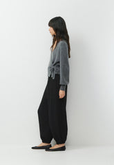 SoftSpoke™ Cassidy Wrap Sweater - HEATHER DARK GREY
