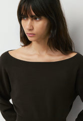 Crescendo Sweater - Wonder Yarn - CACAO NIB BROWN