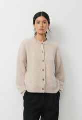 Essential Cashmere Acclaim Cardigan - SPECKLED MRCN BEIGE