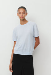 Bare Cashmere Bloor Shortsleeve Sweater - PLEIN AIR