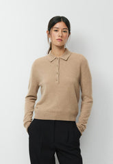 Bare Cashmere Cellini Sweater - HEATHER NOMAD TAUPE