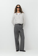 Bare Cashmere Cellini Sweater - HEATHER CHROME