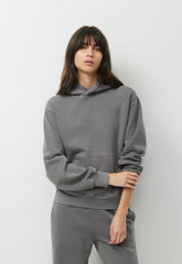 Cozy Sweatfleece Perfect Hoodie - LIVED-IN DARK GREY