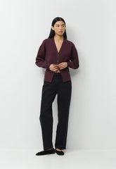 Tribeca Cardigan - Wonder Yarn - GALA PLUM