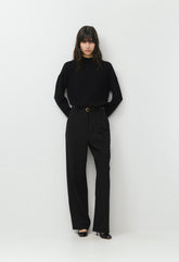 Village Mockneck - Wonder Yarn - BLACK