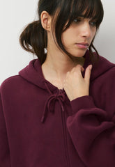 Cozy Sweatfleece Mega Zip Hoodie - GALA PLUM