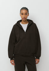 Cozy Sweatfleece Mega Zip Hoodie - CACAO NIB BROWN