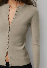 Shelly Cardigan - Wonder Yarn - HEATHER NOMAD TAUPE