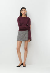 Byline Merino Wool Sweater - GALA PLUM