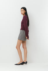 Byline Merino Wool Sweater - GALA PLUM