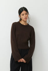 Byline Merino Wool Sweater - CACAO NIB BROWN