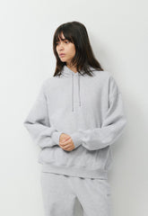 Cozy Sweatfleece Mega Hoodie - HEATHER CHROME