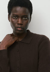 Bare Cashmere Foundation Cardigan - CACAO NIB BROWN
