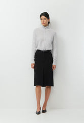 Essential Cashmere Catalogue Zip-Up - HEATHER CHROME