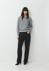 Bare Merino Wool Bloor Sweater - HEATHER DARK GREY