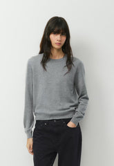 Bare Merino Wool Bloor Sweater - HEATHER DARK GREY